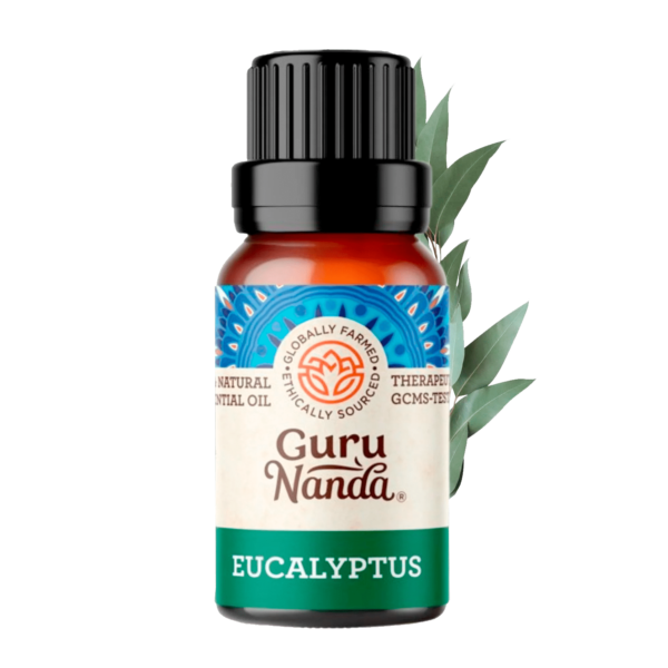 GuruNanda 100% Pure & Natural Eucalyptus Essential Oil for Aromatherapy & Diffuser - 15ml