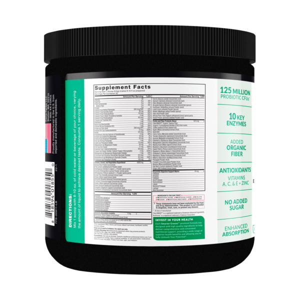 Force Factor Smarter Greens Daily Wellness Greens Powder, Superfood Greens Supplement, 30 Servings - Image 2