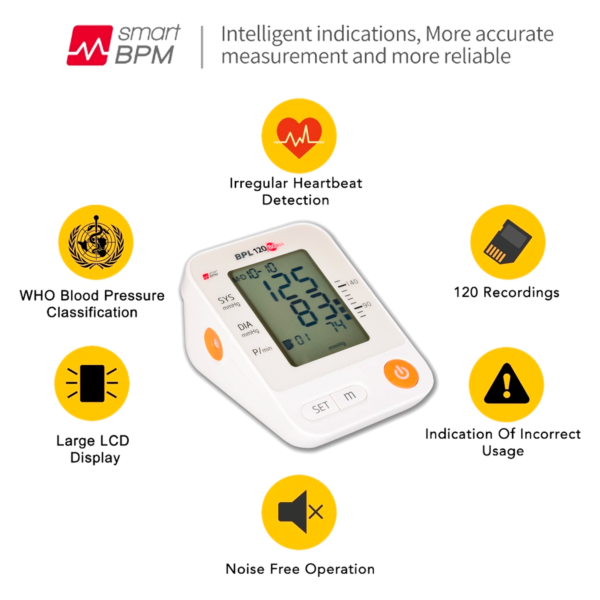 Bpl Automatic 120/80 B11 White Bp Monitor - Image 3